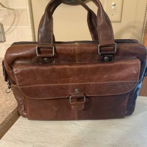 Beautiful Buffalo Leather Briefcase/ Travel Bag